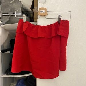 free people red tube top